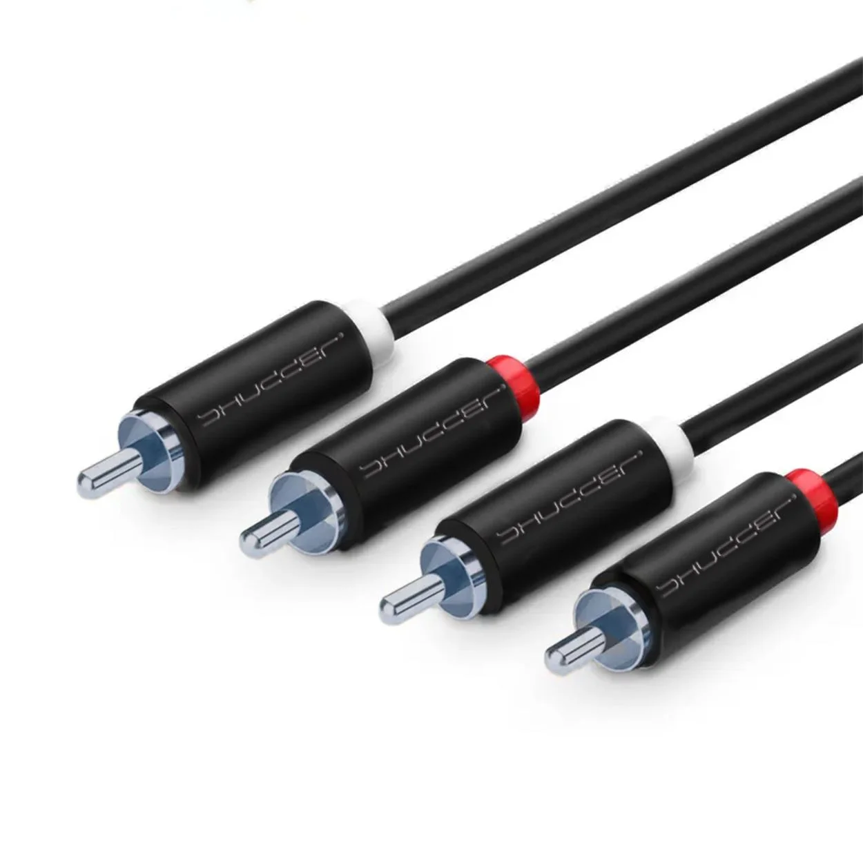 Kabel wtyk 2 RCA - 2RCA 5m Shudder BASIC przewód cinch - cinch czincz - czincz