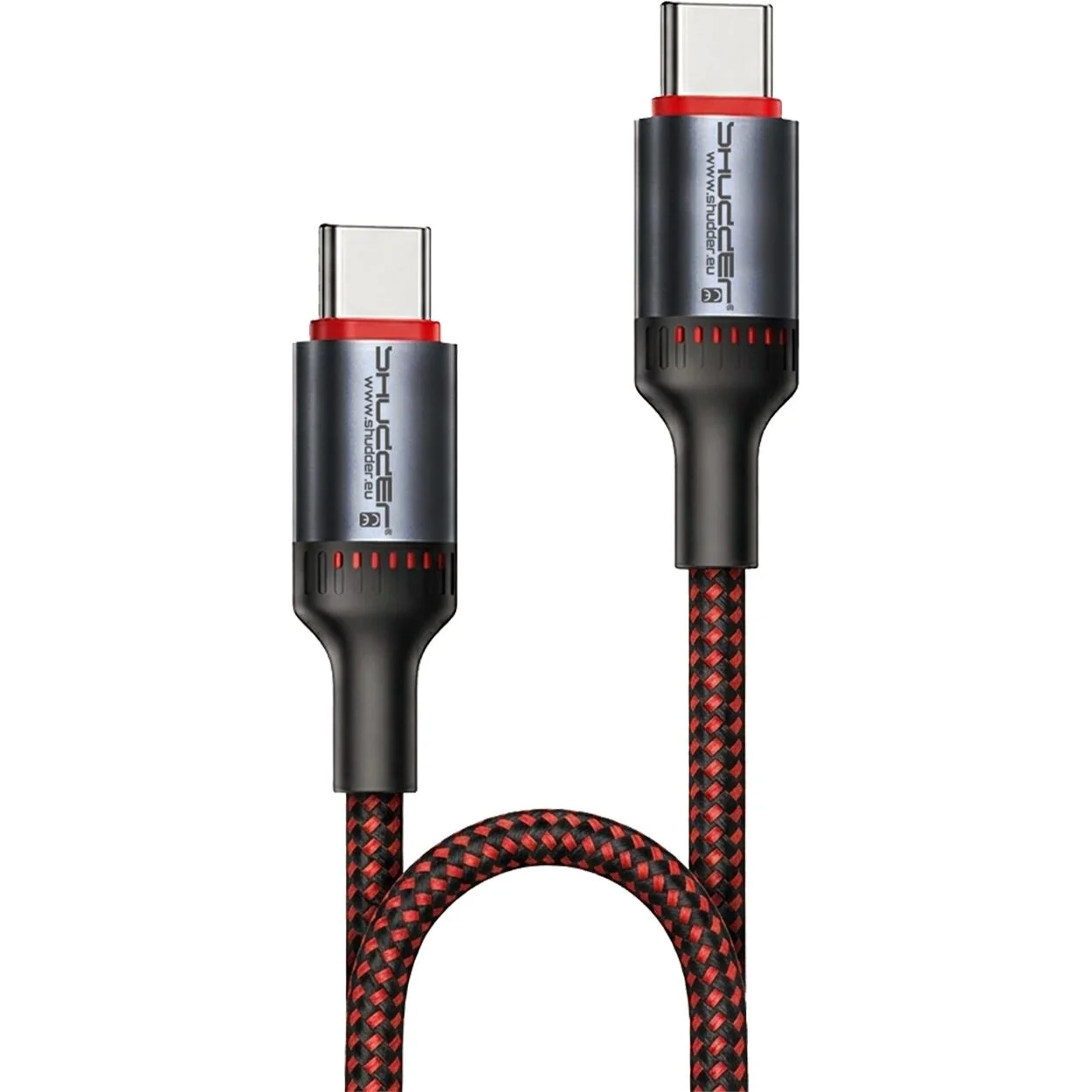 Kabel wtyk USB-C - wtyk USB-C Shudder PREMIUM 1.5m 100W 5A USB 3.2 Thunderbold 4 GEN3
