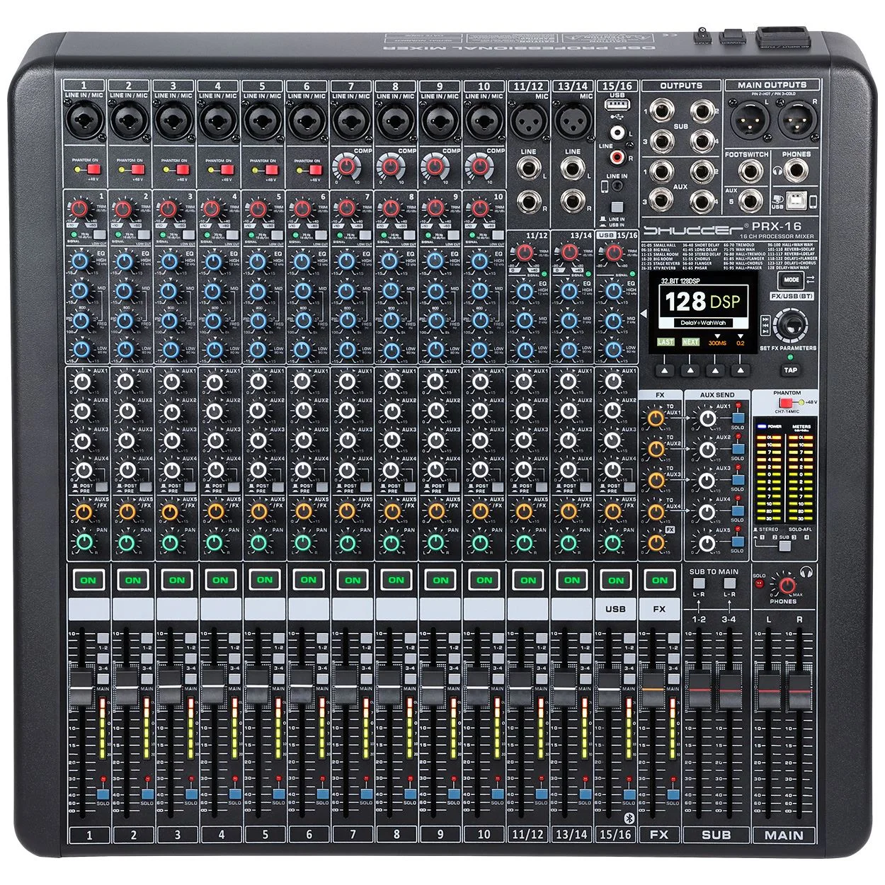 Mikser Shudder PRX-16B 16-kanałowy