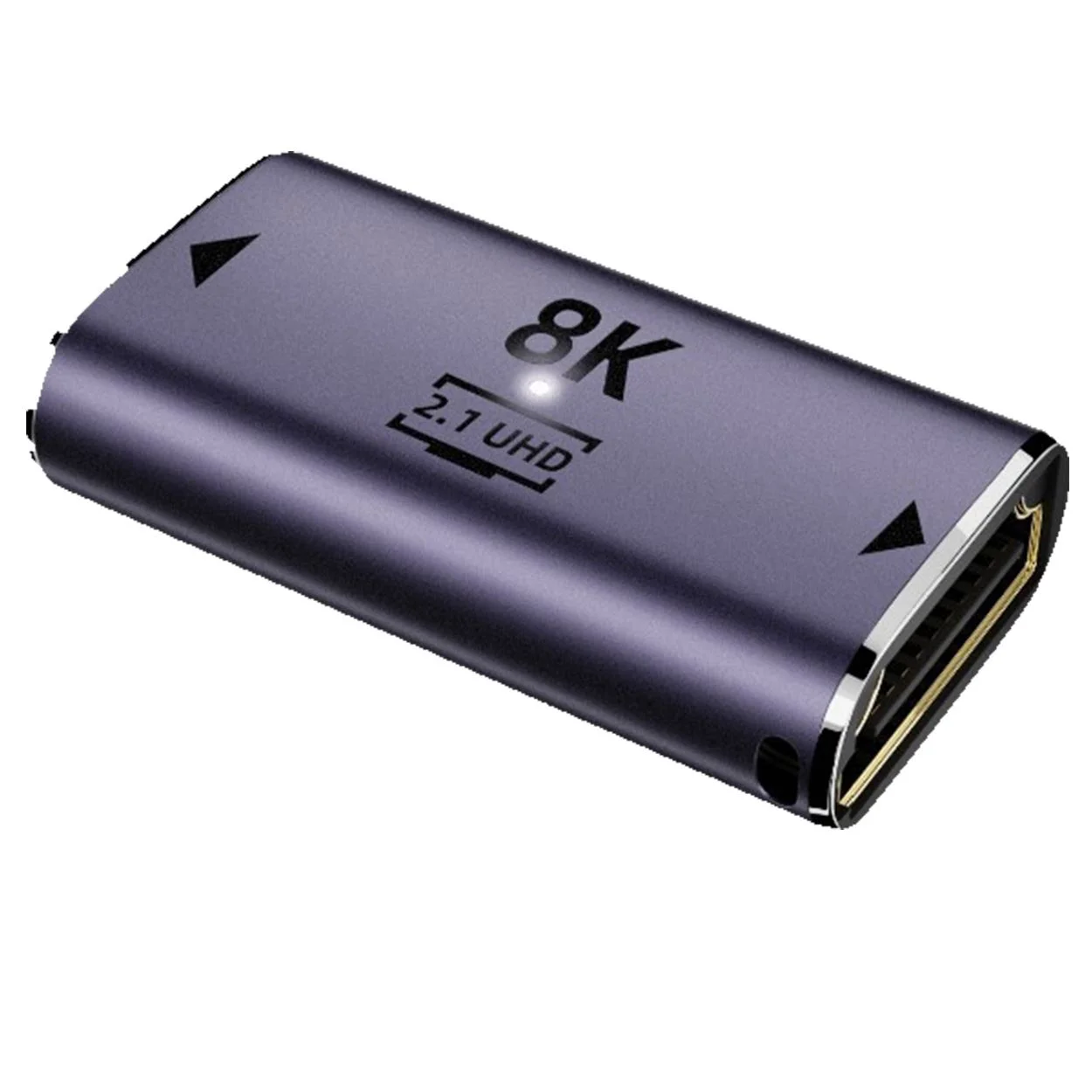 Przejściówka adaptor złącze łącznik HDMI 2.1 gniazdo - gniazdo płaski prosty 8K 60Hz 4K 120Hz