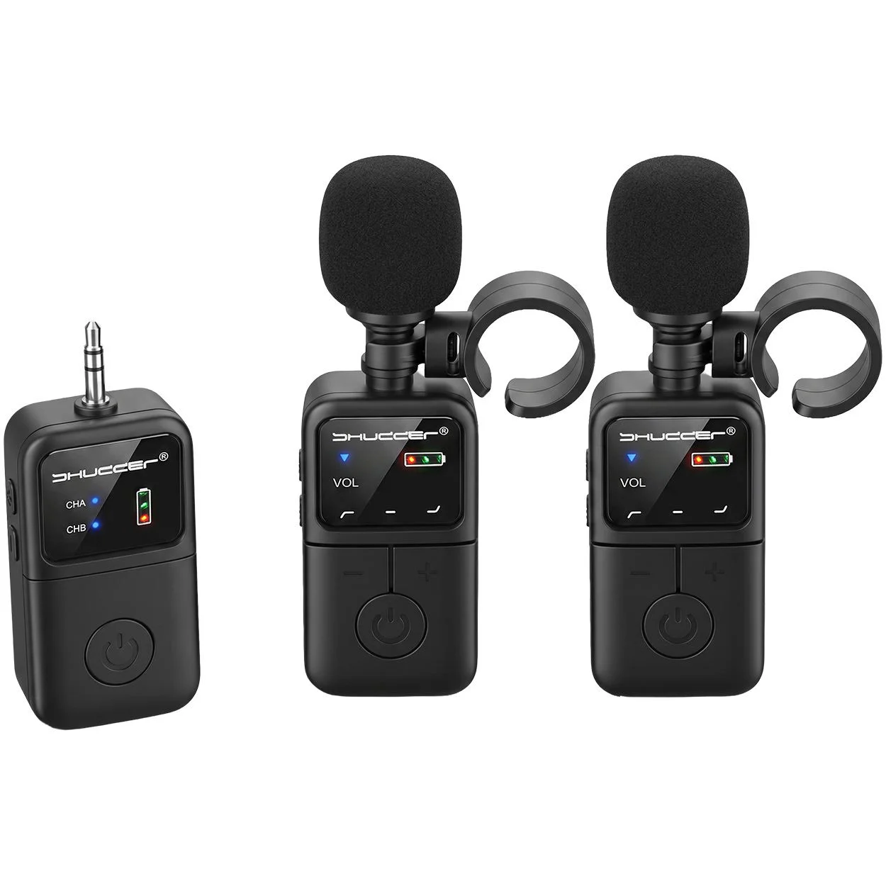 Bezprzewodowe mikrofony do harmonijki na palec Shudder SDG-H1 2.4G
