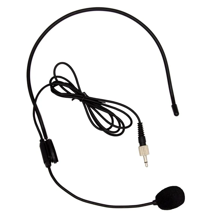 Mikrofon nagłowny pałąk 3.5mm mono z przykręcanym wtykiem Jack 3.5mm do zestawów mikrofonowych Bodypack